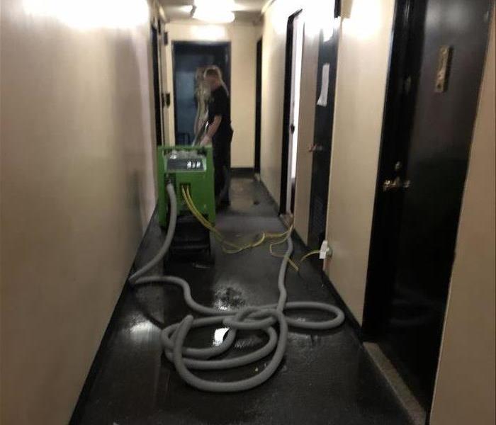 tech drying hotel corridor